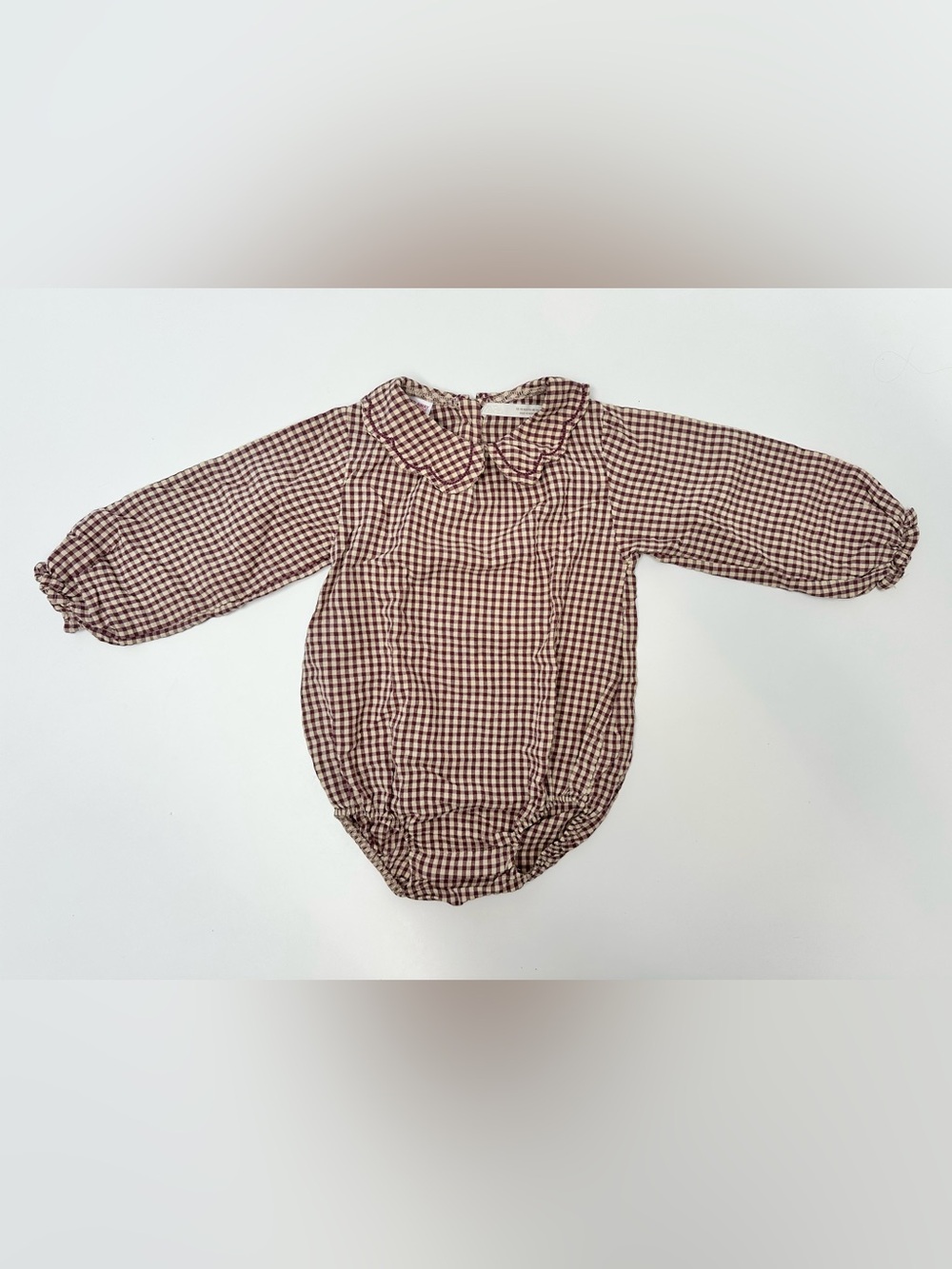Zara Baby Gingham Bodysuit